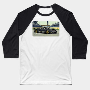 Pagani Zonda R Track Print Baseball T-Shirt